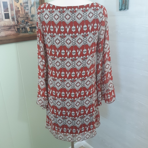 Yahada tribal print boutique dress sz small *D1 - Picture 3 of 6